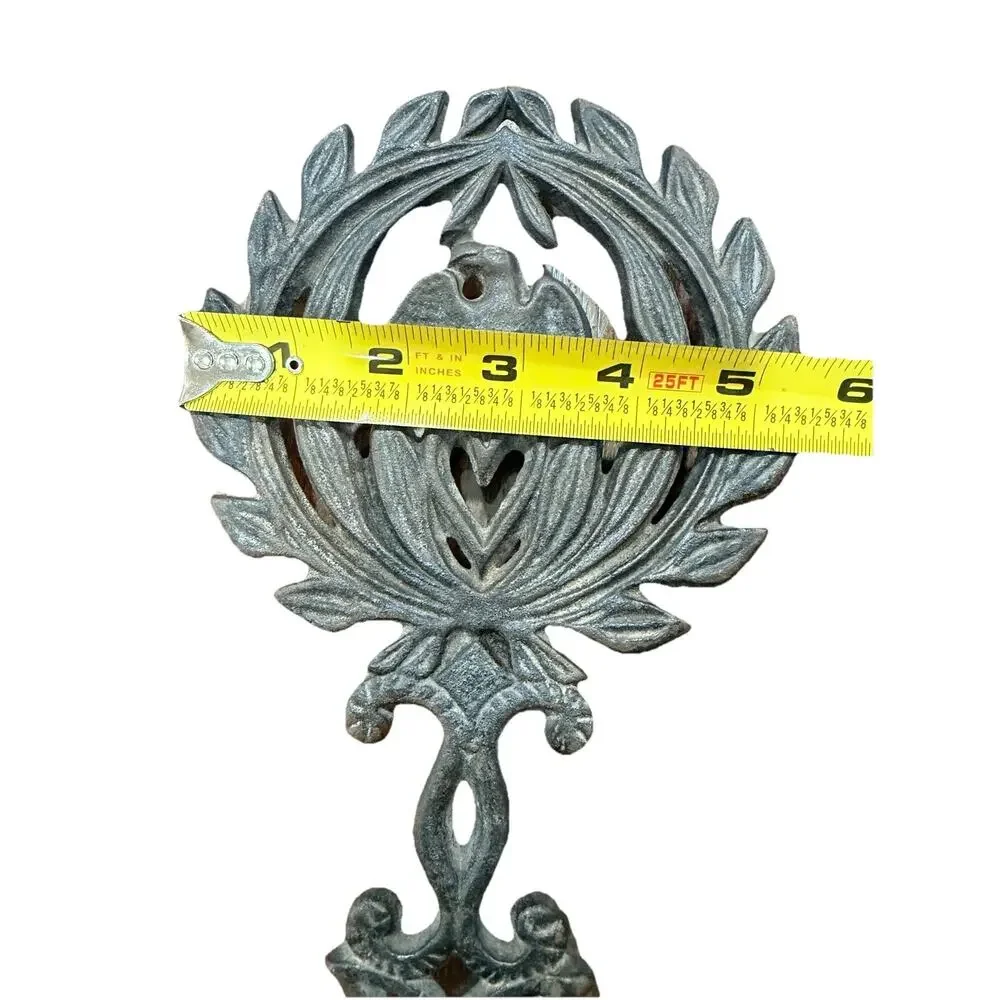 Vintage Trivet Cast Iron American Eagle Design